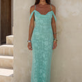 ANITA MAXI DRESS - AQUA