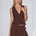 ARLA SLEEVELESS VEST TOP - CHOCOLATE
