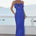 AVALEE FRILL TRIM MAXI DRESS - SAPPHIRE