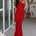 CHARA LOW CROSS BACK MAXI DRESS - CHERRY