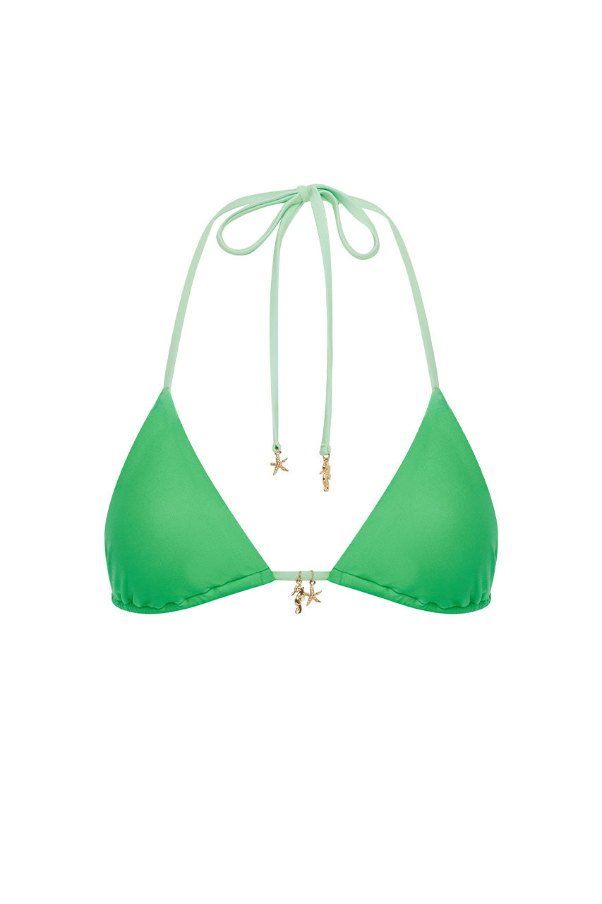 LAGUNA TRIANGLE BIKINI TOP - PALM