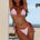 ARUBA TRIANGLE BIKINI TOP - PINK/PLUM