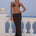 CYRUS LOW WAIST SHEER MAXI SKIRT - BLACK POLKA