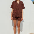 LOLA SHORT - CHOCOLATE