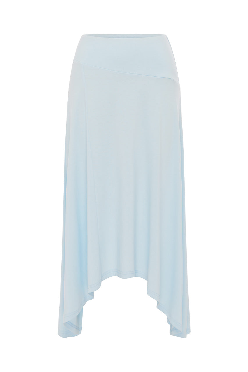 LUNE HANDKERCHIEF MIDI SKIRT - MIST