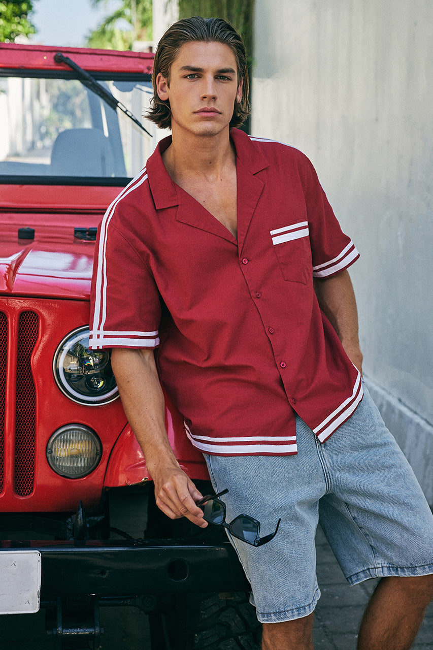 NEGRONI GRAPHIC SHIRT - RED/WHITE