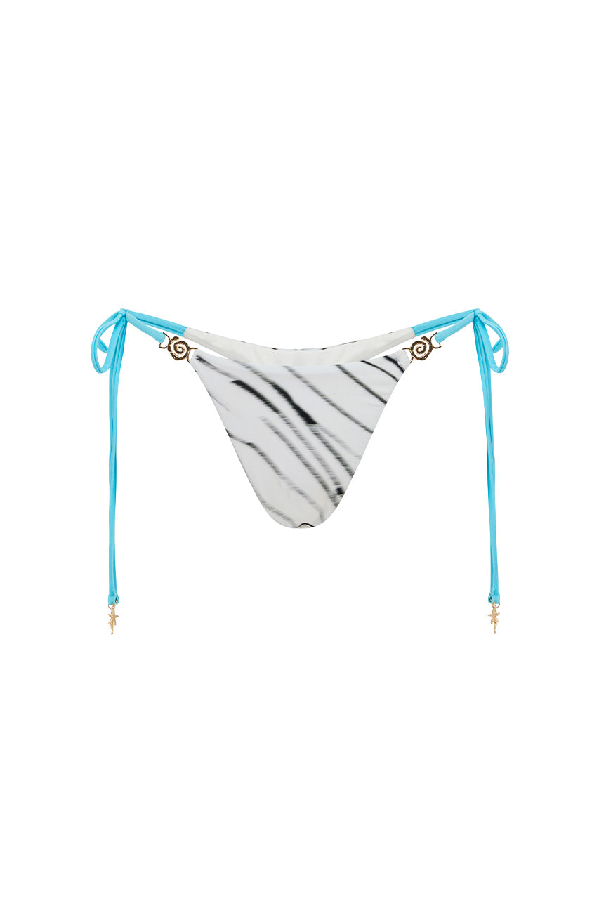 SANTOS SIDE TIE BIKINI BOTTOM - CICI WHITE