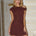 TALLI ASYMMETRICAL NECK MINI DRESS - ESPRESSO