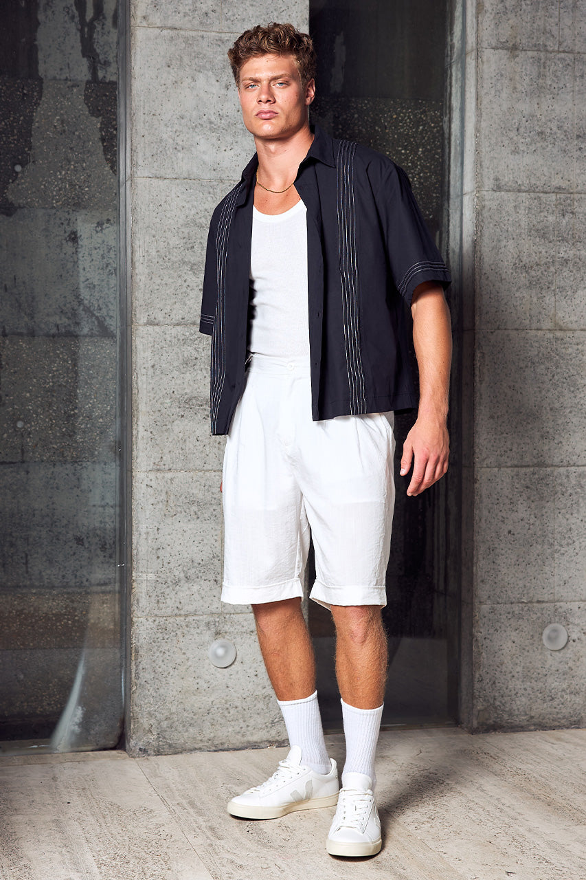 WESTERN SHORT SLEEVE SHIRT - BLACK