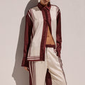 ZARA SLEEVED SHIRT - WINE STRIPE