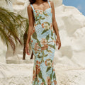 SERINA MAXI DRESS - BLUE FLORAL